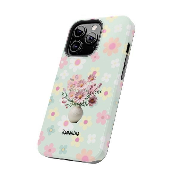 Birth Flower iPhone Cases | Oct Birth Flower: Cosmos | Name Customization - Image 73