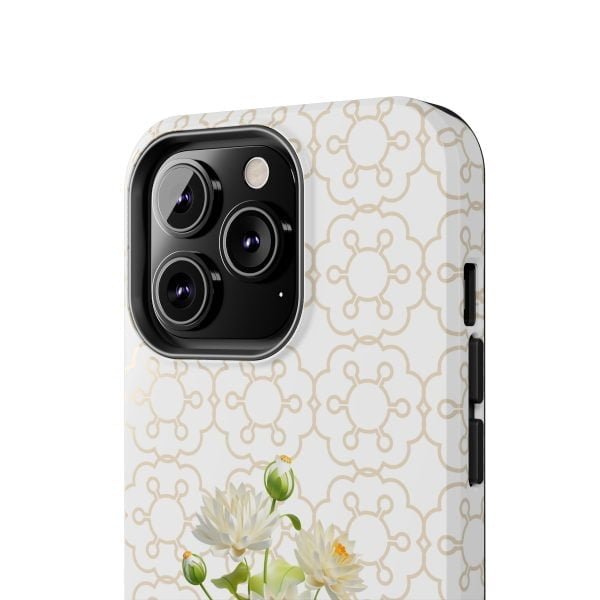 Birth Flower iPhone Cases | July Birth Flower: Water Lily | Name Customization - Image 74