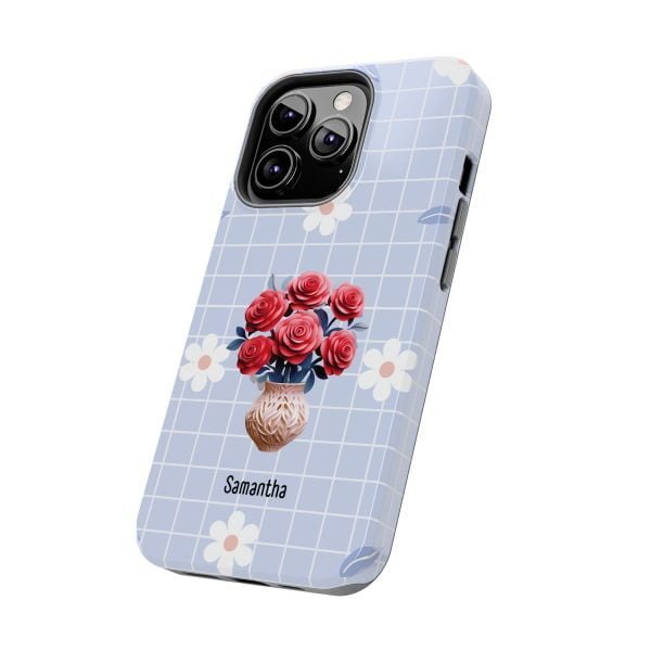 Birth Flower iPhone Cases | June Birth Flower: Rose | Name Customization - Image 73