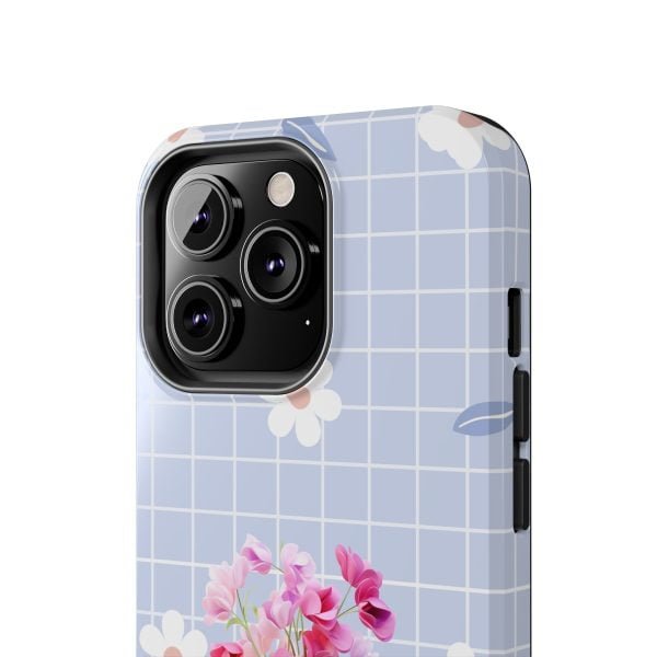 Birth Flower iPhone Cases | April Birth Flower: Sweet Pea | Name Customization - Image 69