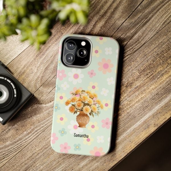 Birth Flower iPhone Cases | Nov Birth Flower: Chrysanthemum | Name Customization - Image 77