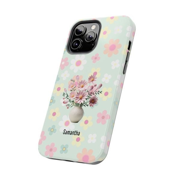 Birth Flower iPhone Cases | Oct Birth Flower: Cosmos | Name Customization - Image 79