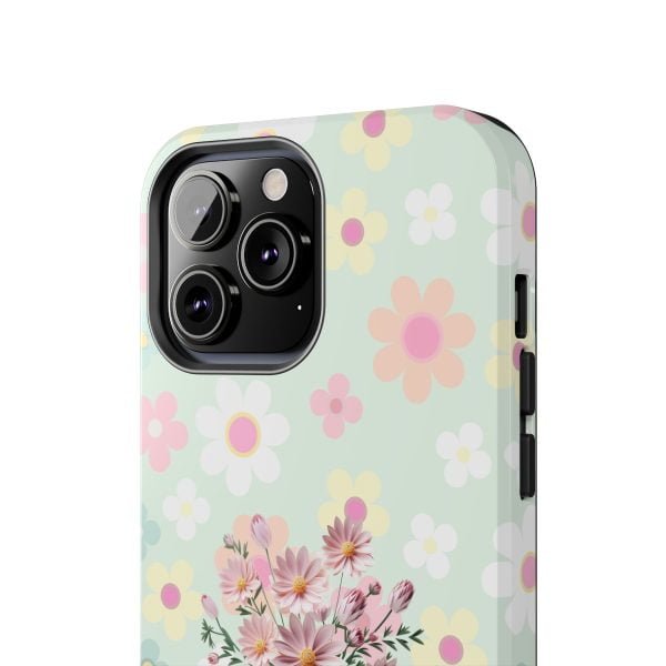 Birth Flower iPhone Cases | Oct Birth Flower: Cosmos | Name Customization - Image 80