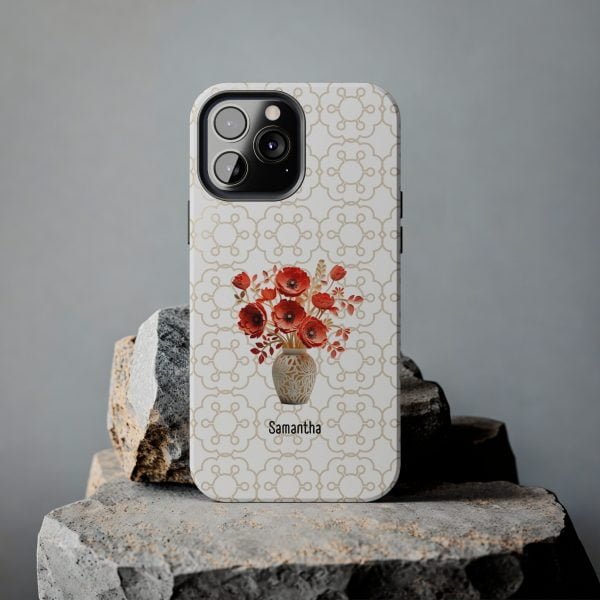 Birth Flower iPhone Cases | Aug Birth Flower: Poppy | Name Customization - Image 76