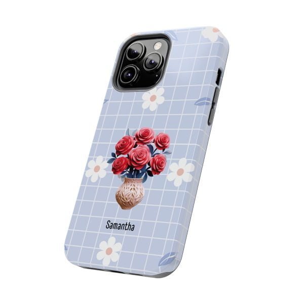 Birth Flower iPhone Cases | June Birth Flower: Rose | Name Customization - Image 79