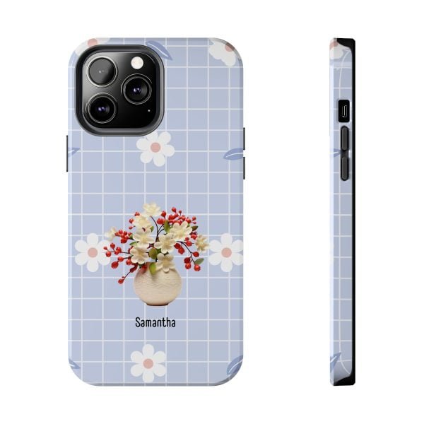 Birth Flower iPhone Cases | May Birth Flower: Hawthorn | Name Customization - Image 72