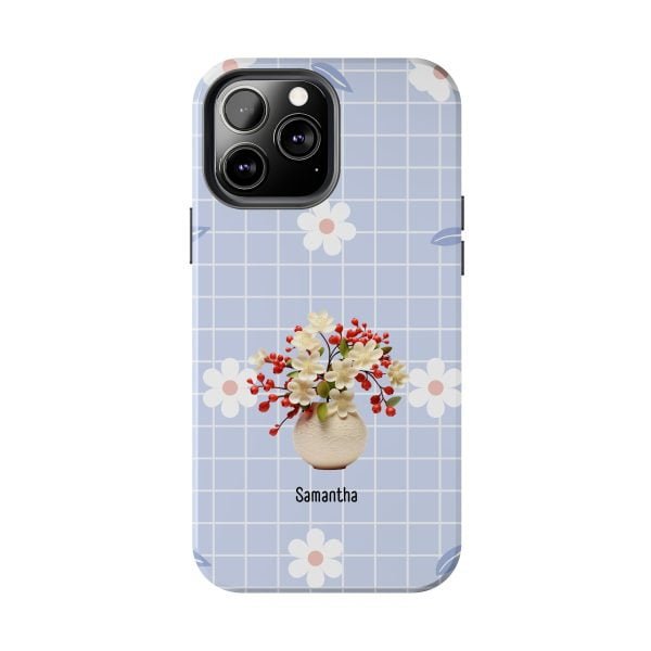 Birth Flower iPhone Cases | May Birth Flower: Hawthorn | Name Customization - Image 73