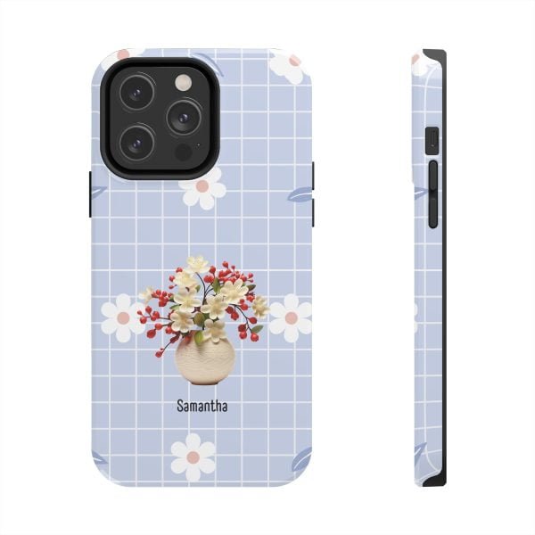 Birth Flower iPhone Cases | May Birth Flower: Hawthorn | Name Customization - Image 82