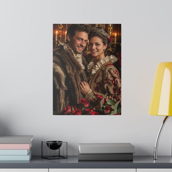 Personalized Fantasy Couple Portrait Matte Canvas | Custom Renaissance Couple Portrait Personalized Couple Portrait from Photo | Best for party & gift - Image 8