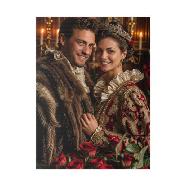 Personalized Fantasy Couple Portrait Matte Canvas | Custom Renaissance Couple Portrait Personalized Couple Portrait from Photo | Best for party & gift - Image 5