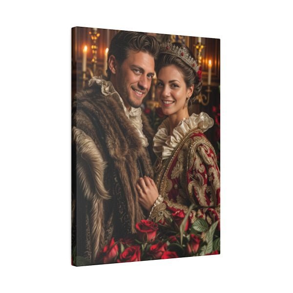 Personalized Fantasy Couple Portrait Matte Canvas | Custom Renaissance Couple Portrait Personalized Couple Portrait from Photo | Best for party & gift - Image 6