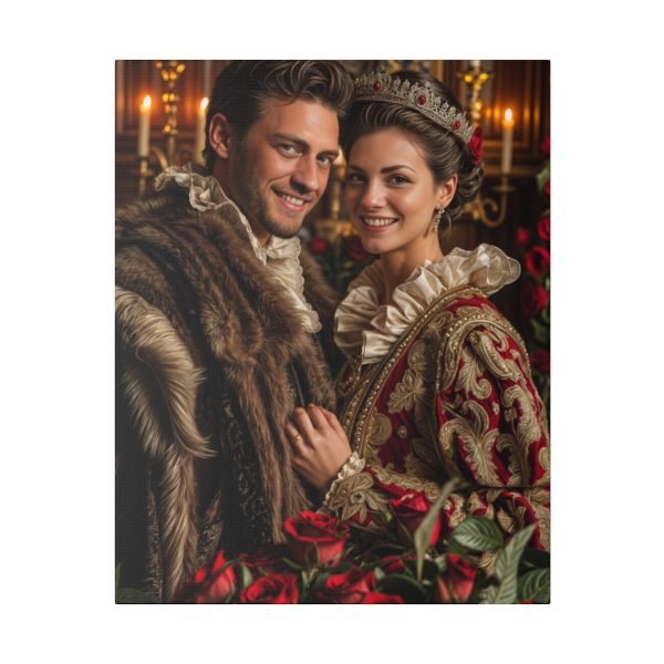 Personalized Fantasy Couple Portrait Matte Canvas | Custom Renaissance Couple Portrait Personalized Couple Portrait from Photo | Best for party & gift - Image 9