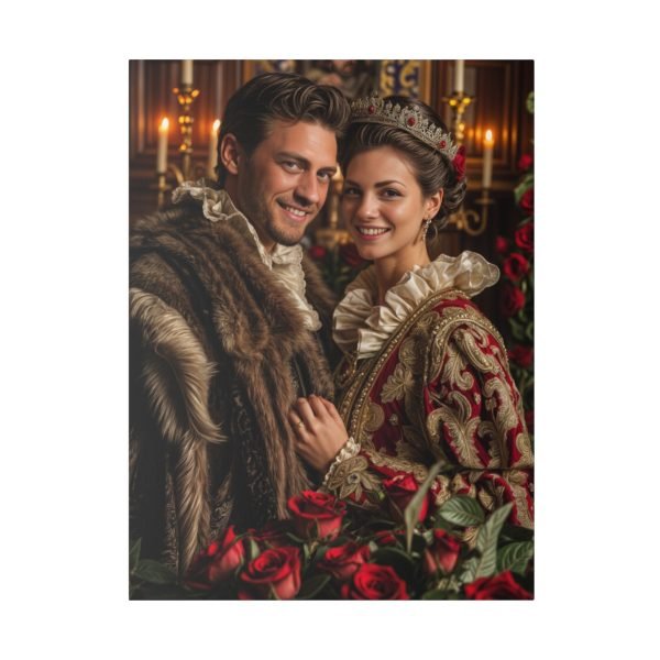Personalized Fantasy Couple Portrait Matte Canvas | Custom Renaissance Couple Portrait Personalized Couple Portrait from Photo | Best for party & gift - Image 17