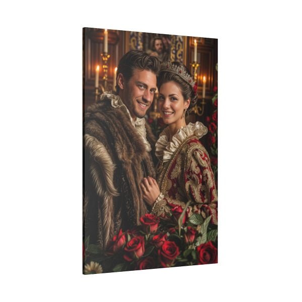 Personalized Fantasy Couple Portrait Matte Canvas | Custom Renaissance Couple Portrait Personalized Couple Portrait from Photo | Best for party & gift - Image 3