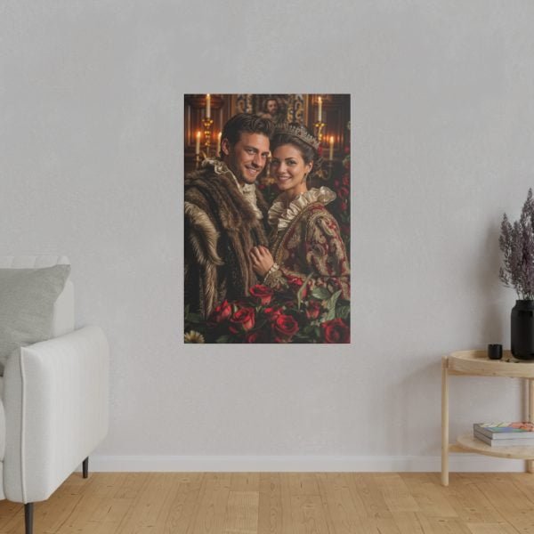Personalized Fantasy Couple Portrait Matte Canvas | Custom Renaissance Couple Portrait Personalized Couple Portrait from Photo | Best for party & gift - Image 4