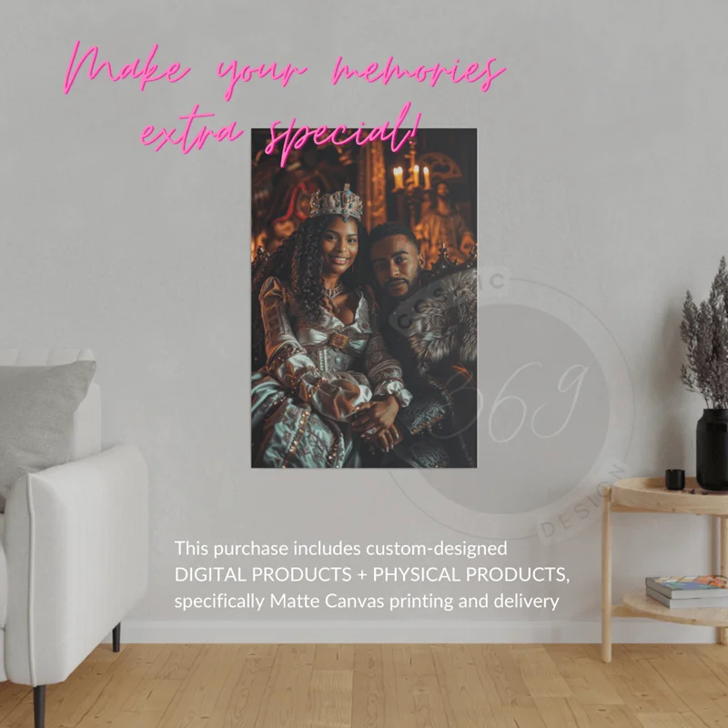 Custom Renaissance Couple Portrait Matte Canvas10 Personalized Renaissance Couple Portrait Matte Canvas | High Quality