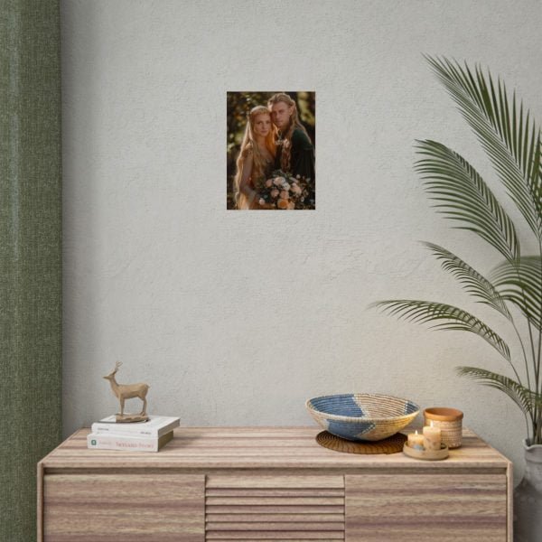 Custom Fantasy Couple Portrait Poster from photo | Custom Couple Portrait from photo Middle-Earth Style | Best for Anniversary Gift, Special Gift - Image 59