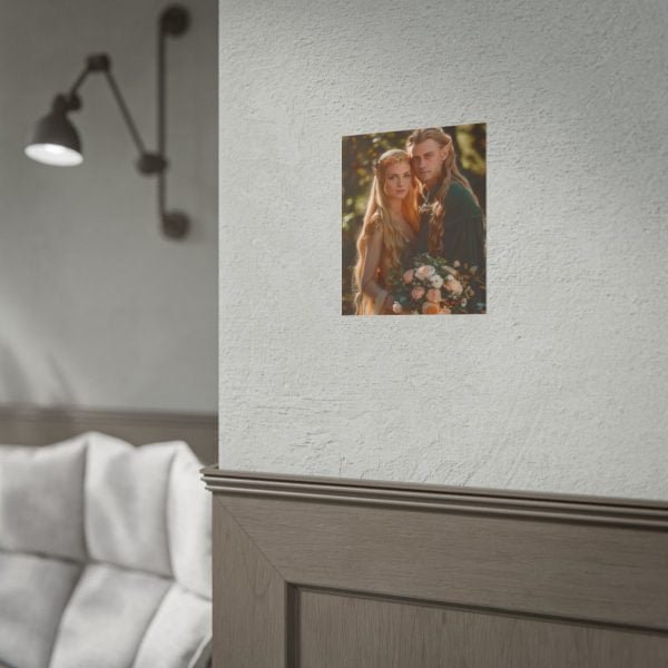 Custom Fantasy Couple Portrait Poster from photo | Custom Couple Portrait from photo Middle-Earth Style | Best for Anniversary Gift, Special Gift - Image 65