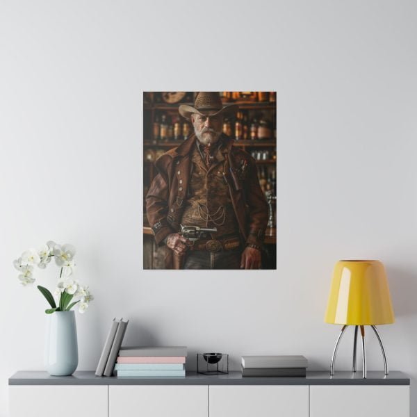 Personalized Fantasy Portrait Design Matte Canvas | Custom Cowboy Portrait from Photo | Best for party & gift - Image 16