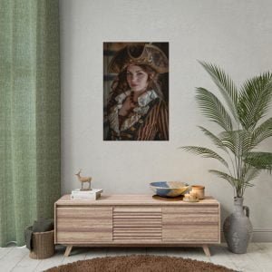 Custom Fantasy Portrait Poster from photo | Custom Pirate Portrait Personalized Pirate Portrait from Photo | Best for party & gift