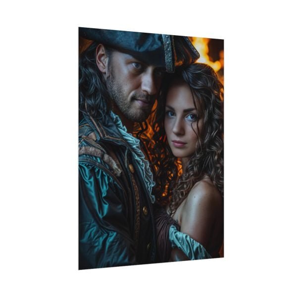 Custom Fantasy Couple Portrait Poster from photo | Custom Couple Portrait from photo Pirate Couple Style | Best for Anniversary Gift, Special Gift - Image 53