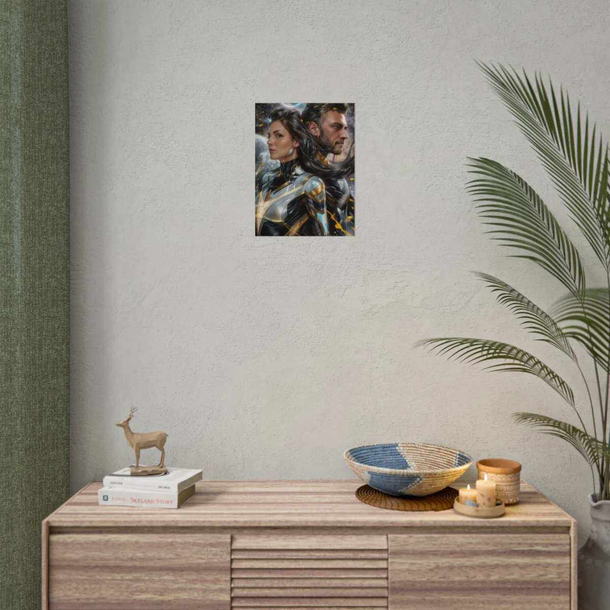 Custom Fantasy Couple Portrait Poster from photo | Custom Couple Portrait from photo Superhero Couple Style | Best for Anniversary Gift, Special Gift - Image 54