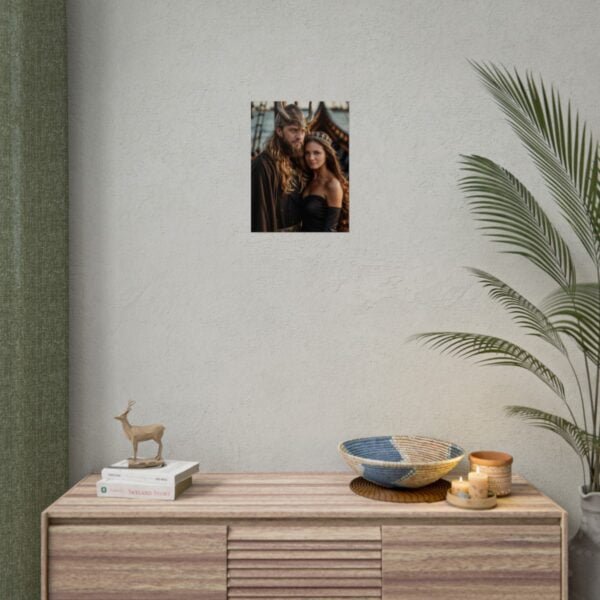 Custom Fantasy Couple Portrait Poster from photo | Custom Viking Couple Portrait from normal photo | Best for Anniversary Gift, Special Gift - Image 59