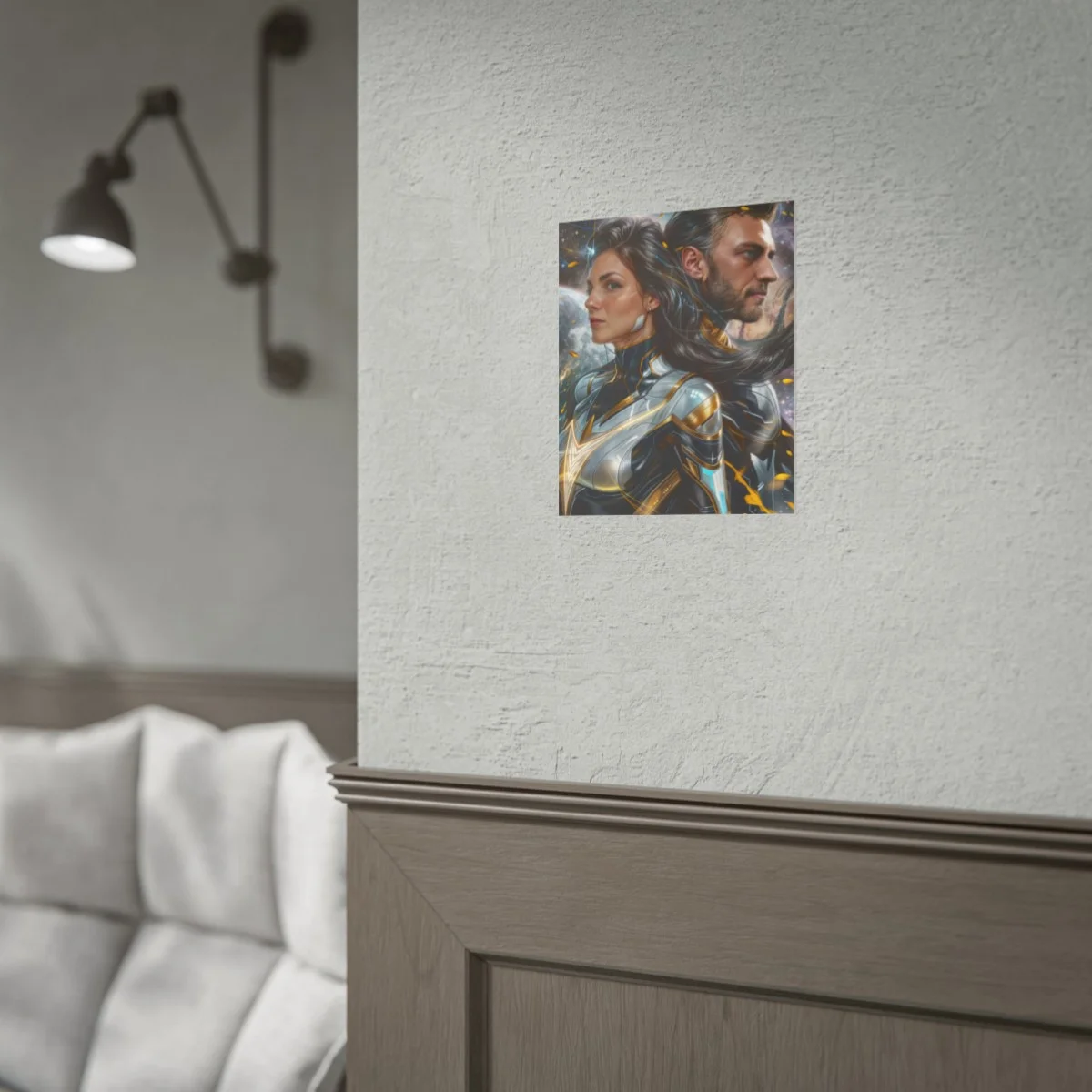 Custom Fantasy Couple Portrait Poster from photo | Custom Couple Portrait from photo Superhero Couple Style | Best for Anniversary Gift, Special Gift - Image 65