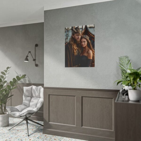 Custom Fantasy Couple Portrait Poster from photo | Custom Viking Couple Portrait from normal photo | Best for Anniversary Gift, Special Gift - Image 85