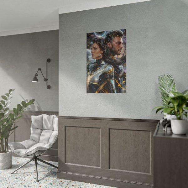 Custom Fantasy Couple Portrait Poster from photo | Custom Couple Portrait from photo Superhero Couple Style | Best for Anniversary Gift, Special Gift - Image 90