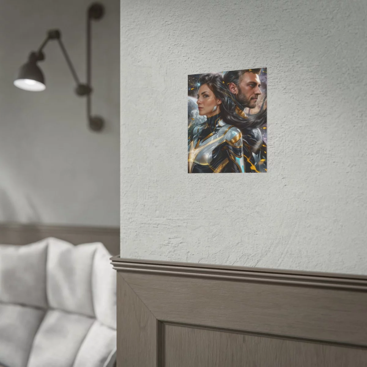 Custom Fantasy Couple Portrait Poster from photo | Custom Couple Portrait from photo Superhero Couple Style | Best for Anniversary Gift, Special Gift - Image 10