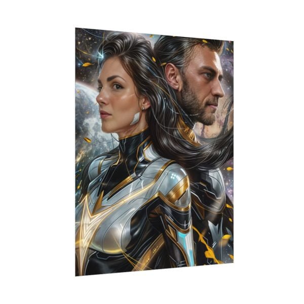 Custom Fantasy Couple Portrait Poster from photo | Custom Couple Portrait from photo Superhero Couple Style | Best for Anniversary Gift, Special Gift - Image 18