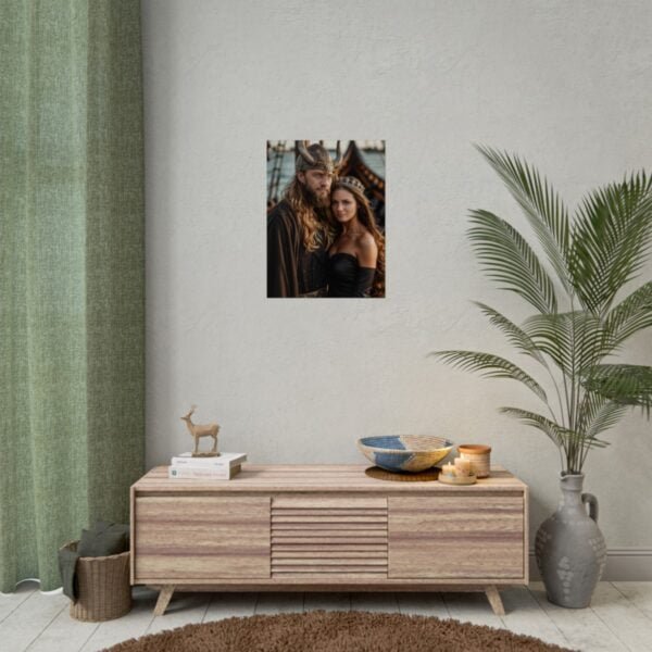 Custom Fantasy Couple Portrait Poster from photo | Custom Viking Couple Portrait from normal photo | Best for Anniversary Gift, Special Gift - Image 34