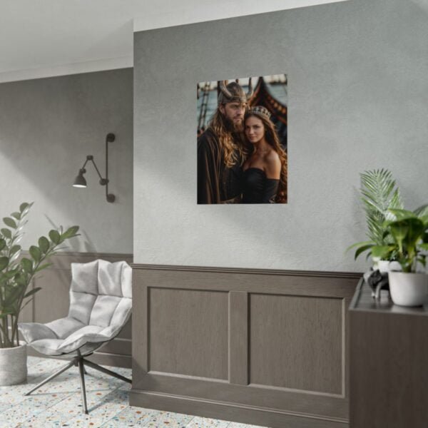 Custom Fantasy Couple Portrait Poster from photo | Custom Viking Couple Portrait from normal photo | Best for Anniversary Gift, Special Gift - Image 40