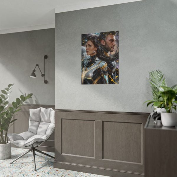 Custom Fantasy Couple Portrait Poster from photo | Custom Couple Portrait from photo Superhero Couple Style | Best for Anniversary Gift, Special Gift - Image 45