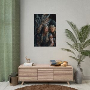 Custom Fantasy Couple Portrait Poster from photo | Custom Medieval Fantasy Couple Portrait from normal photo | Best for Anniversary Gift, Special Gift