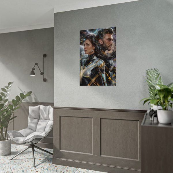 Custom Fantasy Couple Portrait Poster from photo | Custom Couple Portrait from photo Superhero Couple Style | Best for Anniversary Gift, Special Gift - Image 5