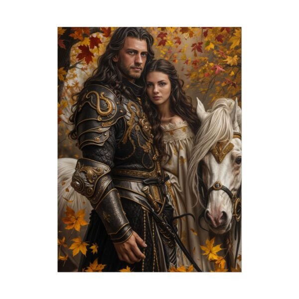 Custom Fantasy Couple Portrait Poster from photo | Custom Royal Couple Riding on Horse Couple Portrait from normal photo | Best for Anniversary Gift, Special Gift - Image 82