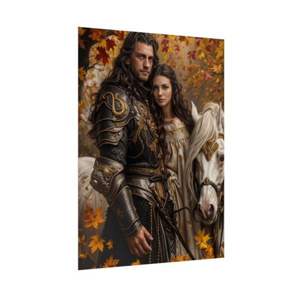 Custom Fantasy Couple Portrait Poster from photo | Custom Royal Couple Riding on Horse Couple Portrait from normal photo | Best for Anniversary Gift, Special Gift - Image 39