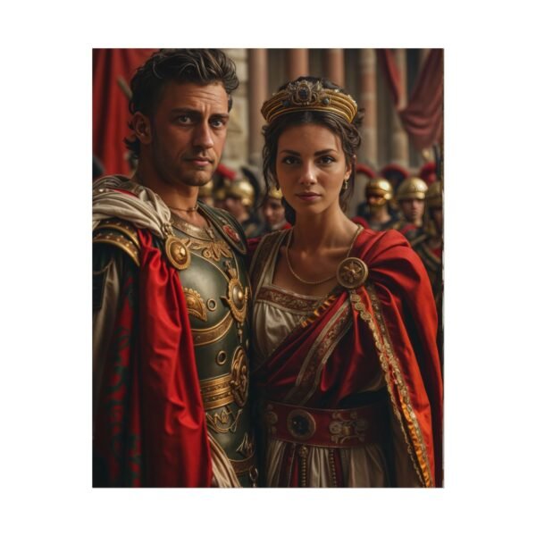 Custom Fantasy Couple Portrait Poster from photo | Custom Royal Couple Roman Couple Portrait from normal photo | Best for Anniversary Gift, Special Gift - Image 2