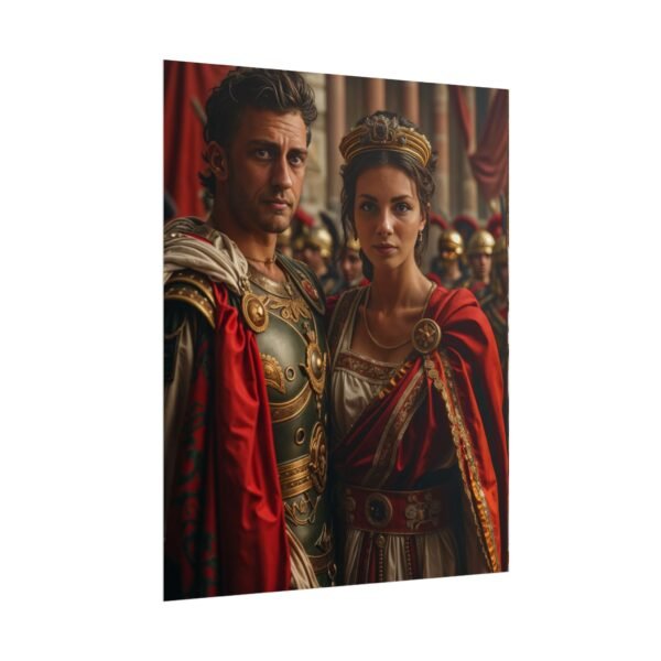 Custom Fantasy Couple Portrait Poster from photo | Custom Royal Couple Roman Couple Portrait from normal photo | Best for Anniversary Gift, Special Gift - Image 64