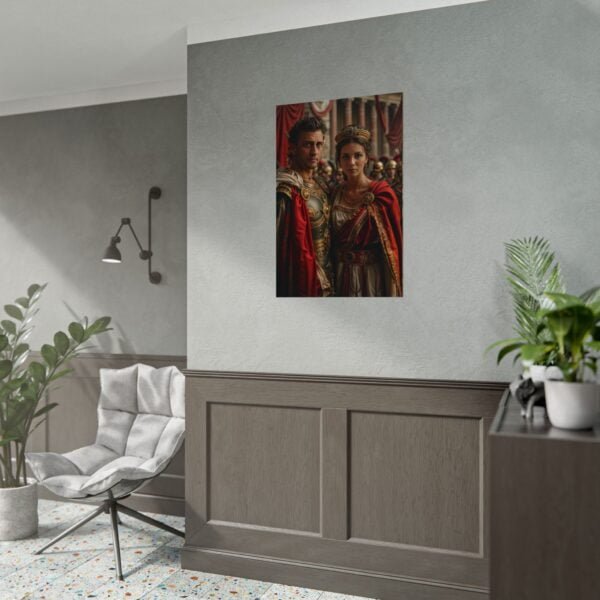Custom Fantasy Couple Portrait Poster from photo | Custom Royal Couple Roman Couple Portrait from normal photo | Best for Anniversary Gift, Special Gift - Image 45