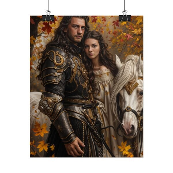 Custom Fantasy Couple Portrait Poster from photo | Custom Royal Couple Riding on Horse Couple Portrait from normal photo | Best for Anniversary Gift, Special Gift - Image 63