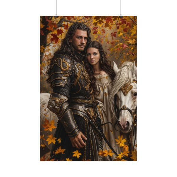 Custom Fantasy Couple Portrait Poster from photo | Custom Royal Couple Riding on Horse Couple Portrait from normal photo | Best for Anniversary Gift, Special Gift - Image 43