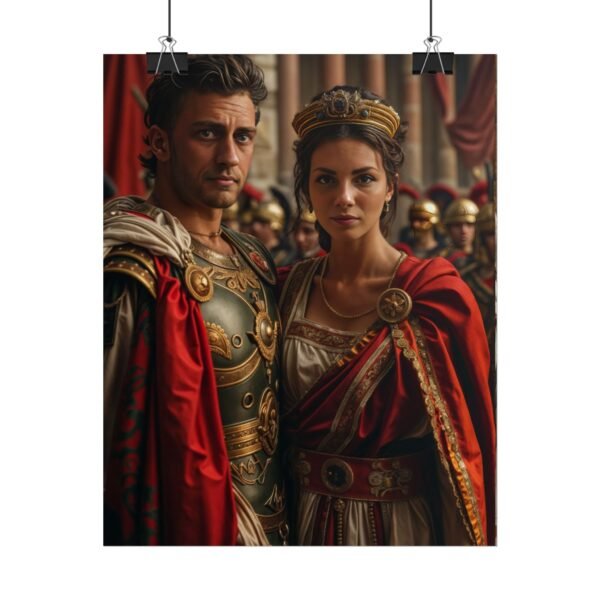 Custom Fantasy Couple Portrait Poster from photo | Custom Royal Couple Roman Couple Portrait from normal photo | Best for Anniversary Gift, Special Gift - Image 63