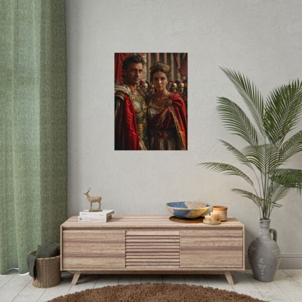 Custom Fantasy Couple Portrait Poster from photo | Custom Royal Couple Roman Couple Portrait from normal photo | Best for Anniversary Gift, Special Gift - Image 31