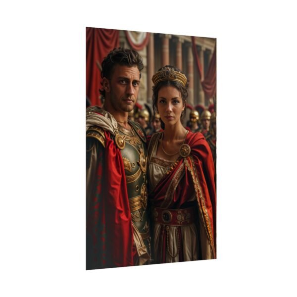 Custom Fantasy Couple Portrait Poster from photo | Custom Royal Couple Roman Couple Portrait from normal photo | Best for Anniversary Gift, Special Gift - Image 49
