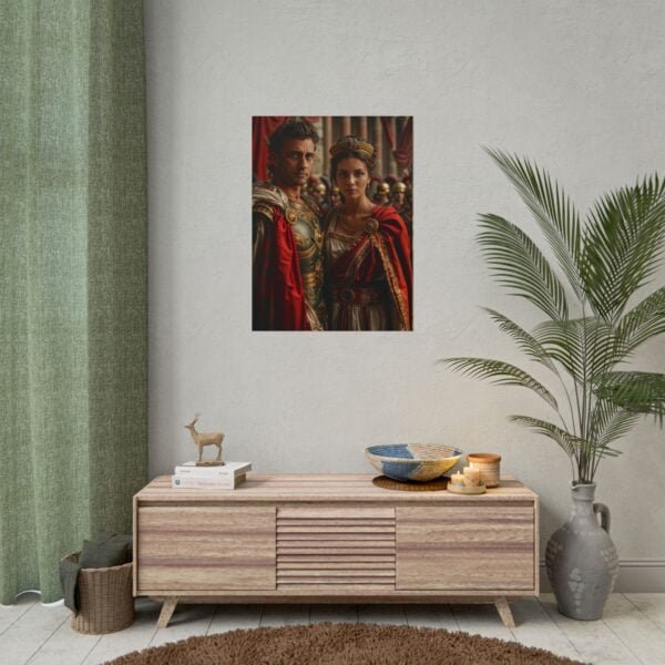 Custom Fantasy Couple Portrait Poster from photo | Custom Royal Couple Roman Couple Portrait from normal photo | Best for Anniversary Gift, Special Gift - Image 81