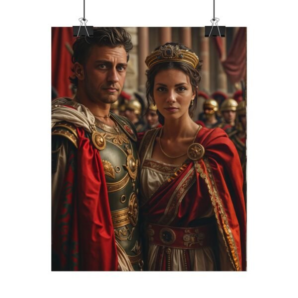 Custom Fantasy Couple Portrait Poster from photo | Custom Royal Couple Roman Couple Portrait from normal photo | Best for Anniversary Gift, Special Gift - Image 3