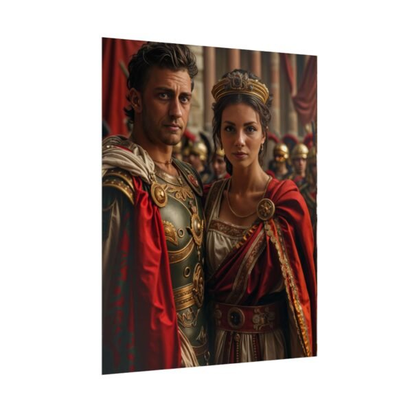 Custom Fantasy Couple Portrait Poster from photo | Custom Royal Couple Roman Couple Portrait from normal photo | Best for Anniversary Gift, Special Gift - Image 19